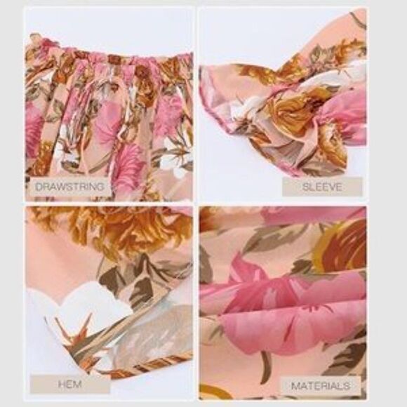 NEW Ruffle Sleeves Off Shoulder Chiffon Blouse - Picture 4 of 6